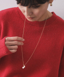 フェイクパールスライドネックレス