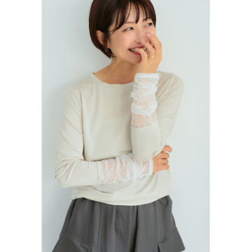 "[SUGAR ROSE]袖口シャーリングPO"