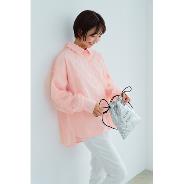 "[TORRAZZO DONNA]シアーチュールシャツ"