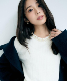 パール調ネックケーブルニット【洗濯機OK】