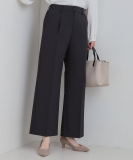 "【セットアップ可能】サラっと軽やか ワイドストレートパンツ"