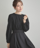 ジャカードドッキングワンピース