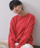 きらきらクルーミドルゲージニット【洗濯機OK】