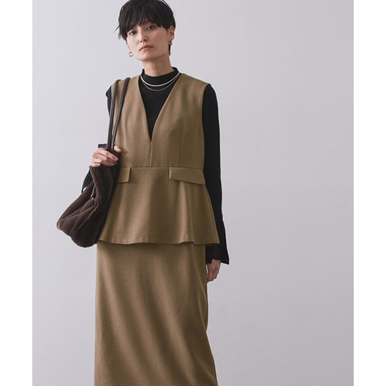 ペプラムデザインジャンドレ【洗濯機OK】