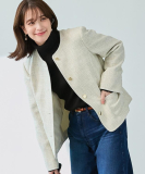 "柔らかく軽い ライトツイードジャケット"