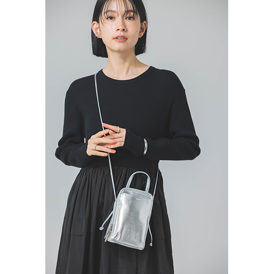 [BEAURE]【本革・2Way】ブガッティ型 ミニショルダー 