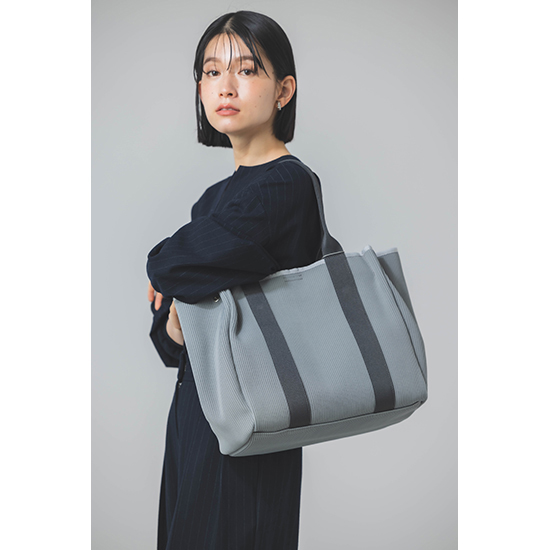 [cache cache]【A4対応】ジャガードニットスクエアビッグトート