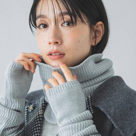 [DRESS HERSELF]【洗える】ネックウォーマー / シルクカシミヤ