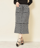 "【COLLECTION LINE】ツイードフリンジスカート"