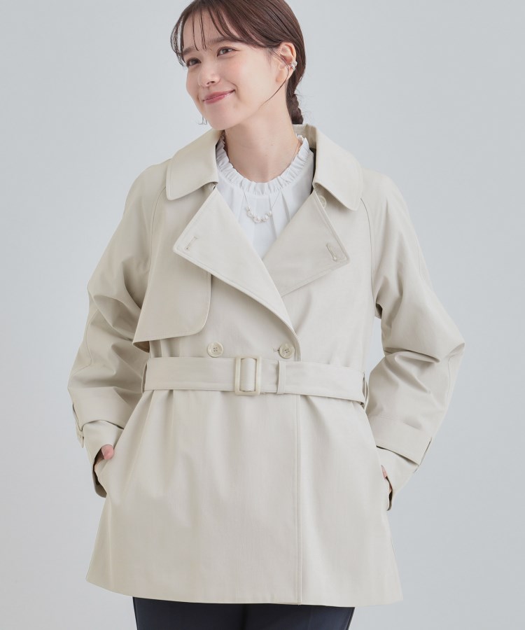 S-LL/撥水】通勤やお出かけにも活躍 ミドルトレンチコート | KOBUNSHA