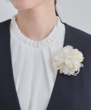 【セレモニー】ミックスリボンコサージュ