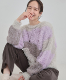 柄アソート ロングフェザーニット
