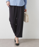 【洗える】マットドレープワイドパンツ