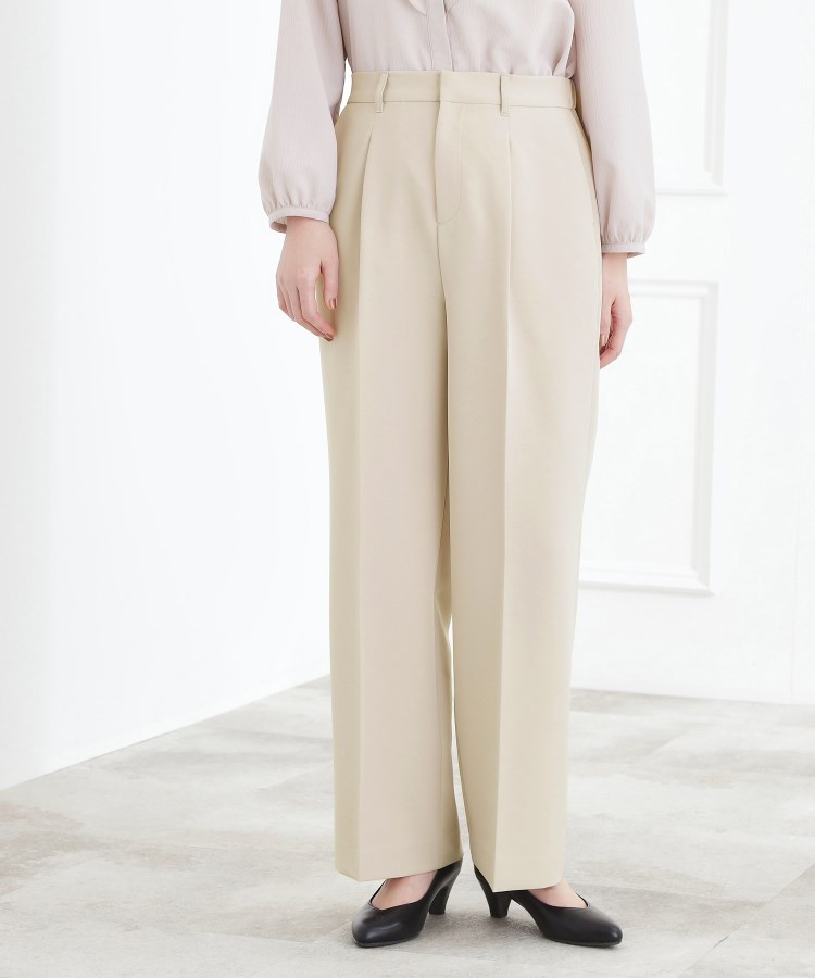 クァンシページ マシンウォッシュ／防シワ】Wクロスワイドパンツ | KOBUNSHA SELECT