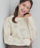 花柄ニット