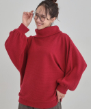 起毛リブドルマントップス