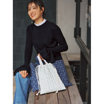 [AJUGA.]2WAYメロウハイネック衿付きニット