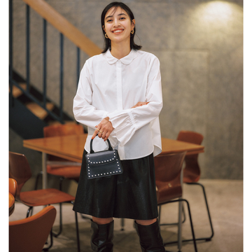 [mare]スカラップカラーブラウス