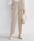 Wクロステーパードパンツ