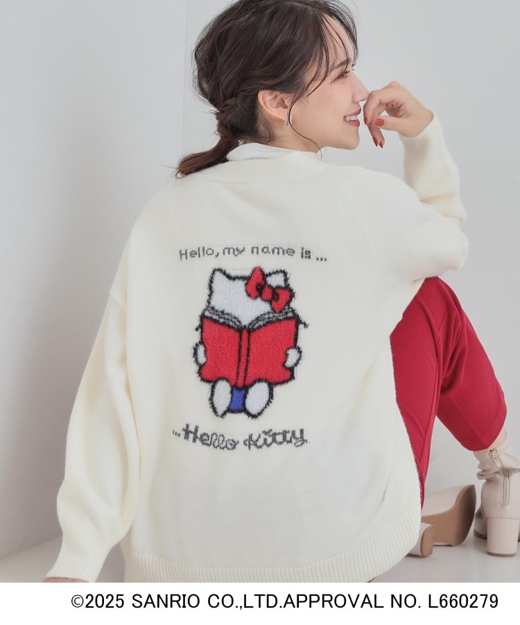 メリコ様 HELLO KITTY コラボ】Vネックジャカードカーディガン | KOBUNSHA