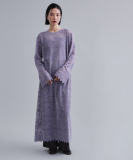 【es】フロッキーレースロングドレス