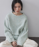 カラーMIXリラクシーミドルゲージニット【洗濯機OK】