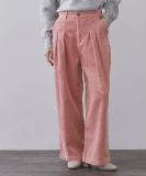 コーデュロイタックワイドパンツ【洗濯機OK】