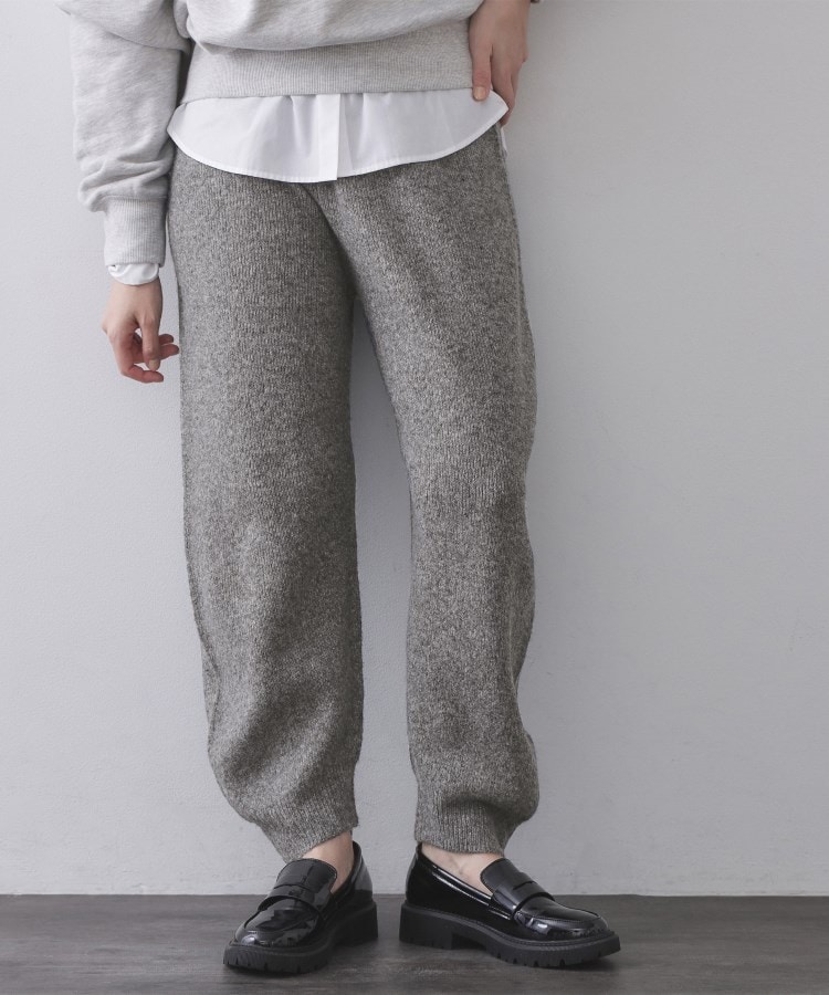 マシュマロタッチカーブニットパンツ／セットアップ対応可【洗濯機OK】