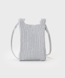 【大人ラメ／スマホ入れ】ニット素材ミニポシェット