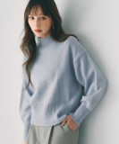 "選べる2丈 ハイネックカラーミックスラメニット【洗濯機OK】"