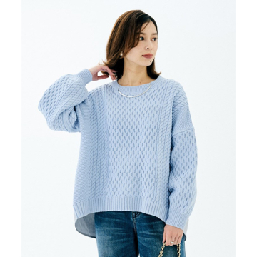 【TORRAZZO DONNA】ドッキングニットトップス