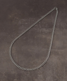 カーブ チェーン ステンレス ネックレス 【ユニセックス】