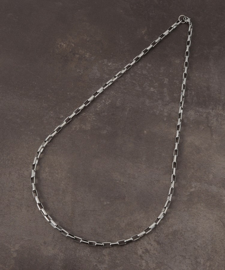 スクエア チェーン ステンレス ネックレス 【ユニセックス】