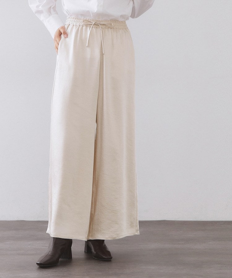 かしわてんさま専用 サテンイージーワイドパンツ【洗濯機OK】 | KOBUNSHA SELECT SHOP