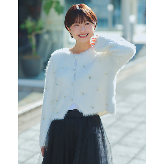 [etAlors]ビジューカーディガン