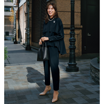 [ALEGRE]ダブルクロステーパードパンツ