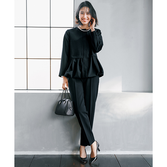 [Emma Taylor]ダブルクロススリムテーパードパンツ