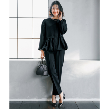 "[Emma Taylor]ダブルクロススリムテーパードパンツ"