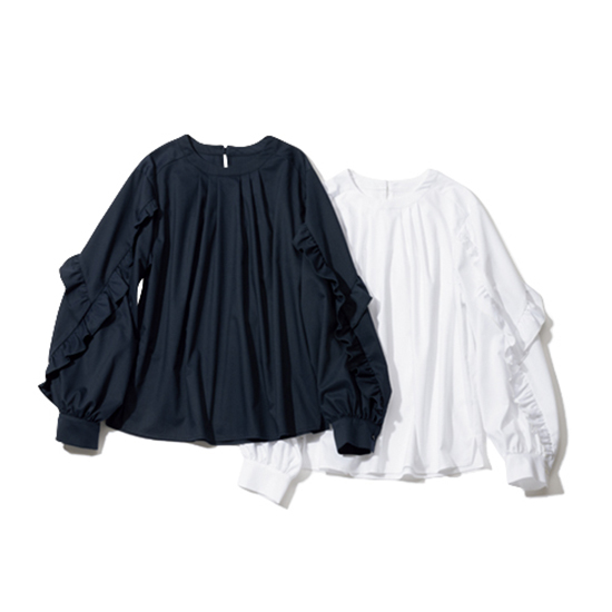 [Emma Taylor]ラッフルスリーブブラウス