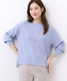 【ゆったり着られる◎】ワイドリブニットプルオーバー