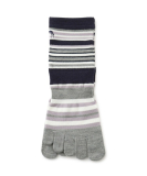 5本指ボーダーウォームソックス