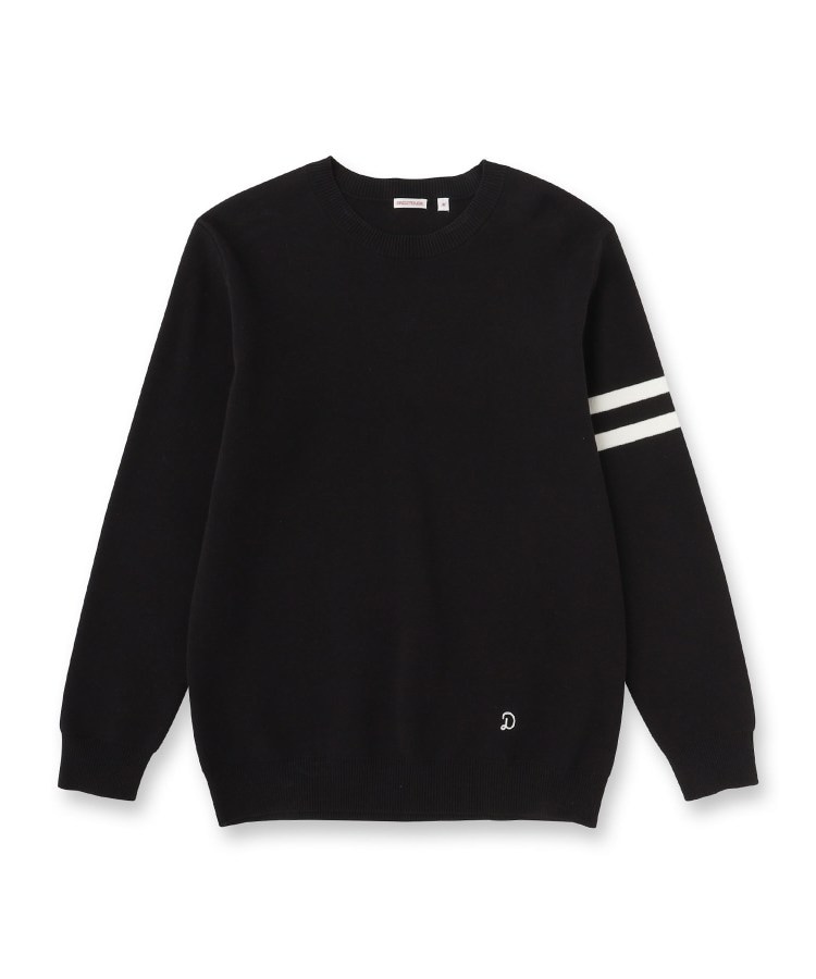 コットンスムース アームラインクルーネック