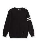 コットンスムース アームラインクルーネック