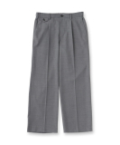 サイドゴア ワンタックワイドパンツ
