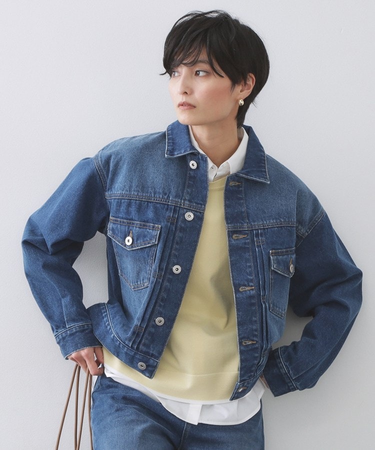 デニムジャケット【洗濯機OK】