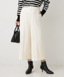 ミルドスムースクロップドワイドパンツ