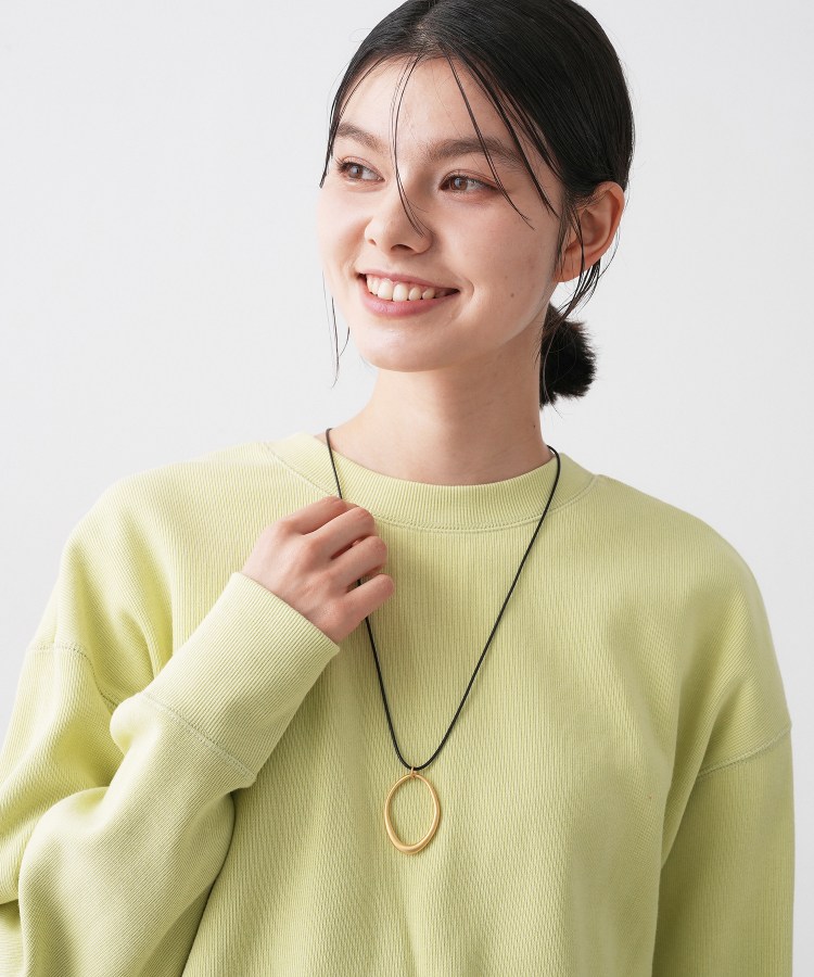 オーバルモチーフコードネックレス