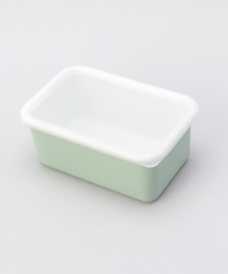 ホーロー深型角容器 ヴィンテージグリーン M ＜富士ホーロー