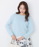 【手洗い可／日本製】ミドルゲージの軽やかニットトップス