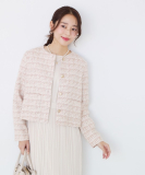 【オンにもオフにも◎】カラーツイードのジャケット